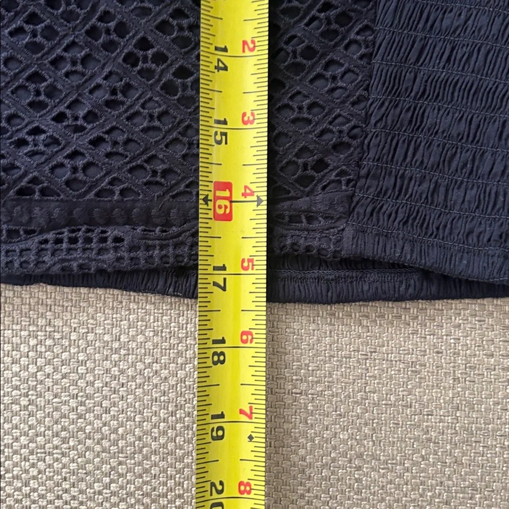 Rebecca Taylor Navy Lace Crop Top ( New ) - Picture 6 of 12